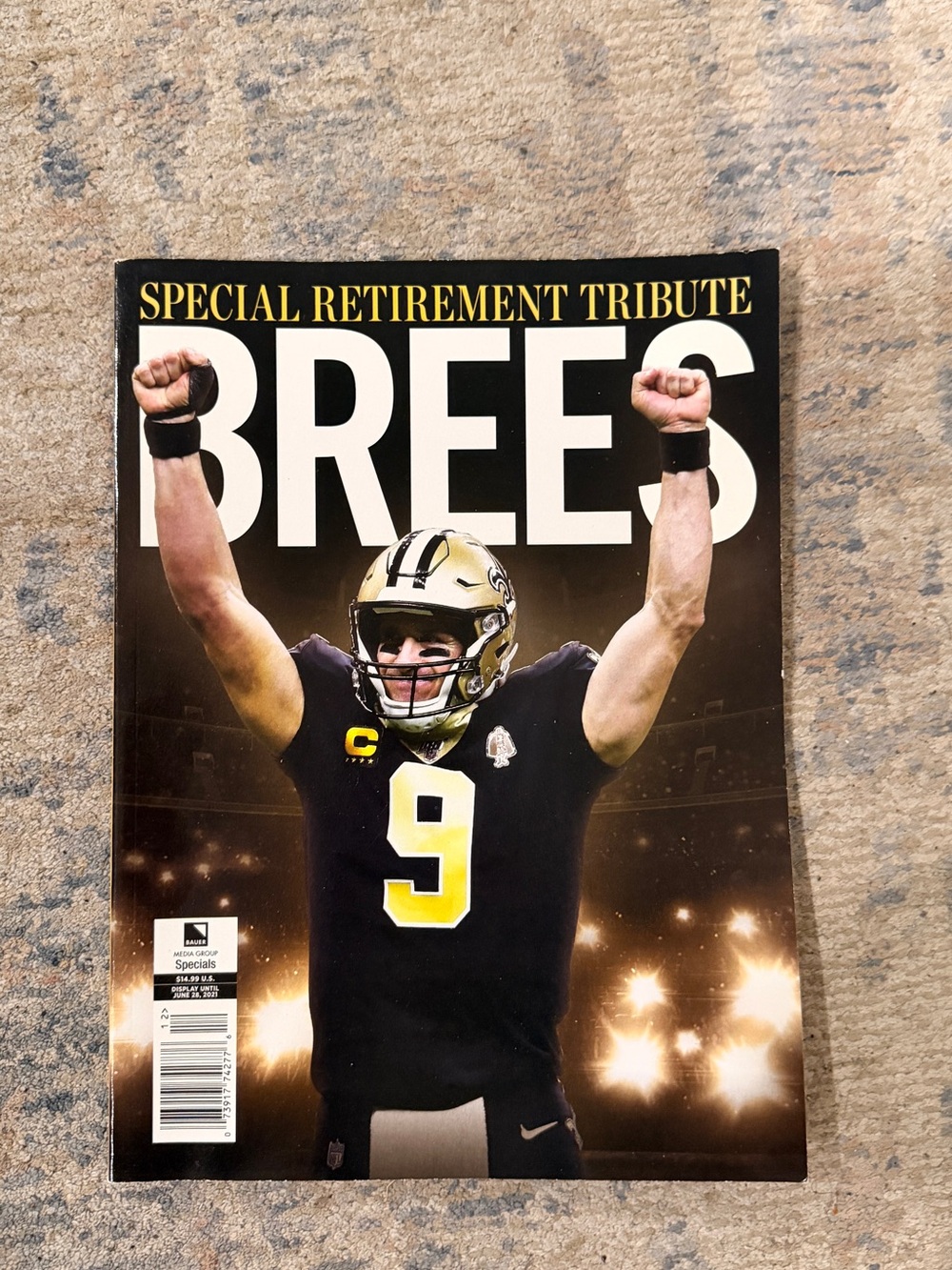 Special Retirement Tribute Magazine - Black and Gold Cover